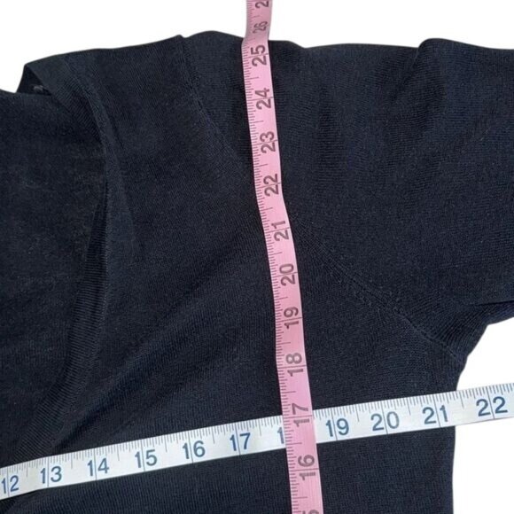 Forever 21+ Black Button Front Cardigan Sweater 2X Plus Size Long Sleeve With Po - Picture 6 of 6